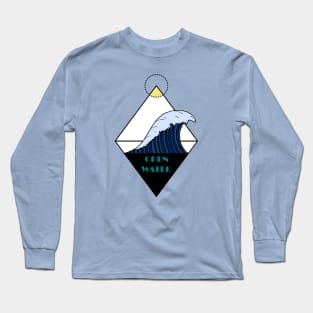 Open Water Illustration Long Sleeve T-Shirt